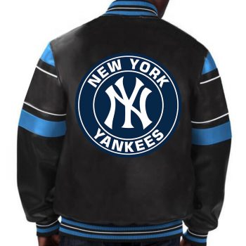 Stylish New York Yankees leather jacket for die-hard baseball fans in USA