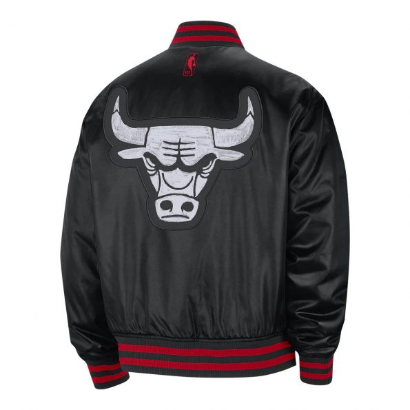 Back View NBA 2023–24 Chicago Bulls City Edition Prime Jacket by The Jackets Seller