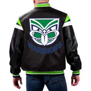 NRL Warriors Leather Jacket  in USA