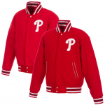 Philadelphia Phillies Logo Reversible Wool Full-Snap Jacket