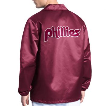 Phillies Point Man jacket with bold front team logo in American Style