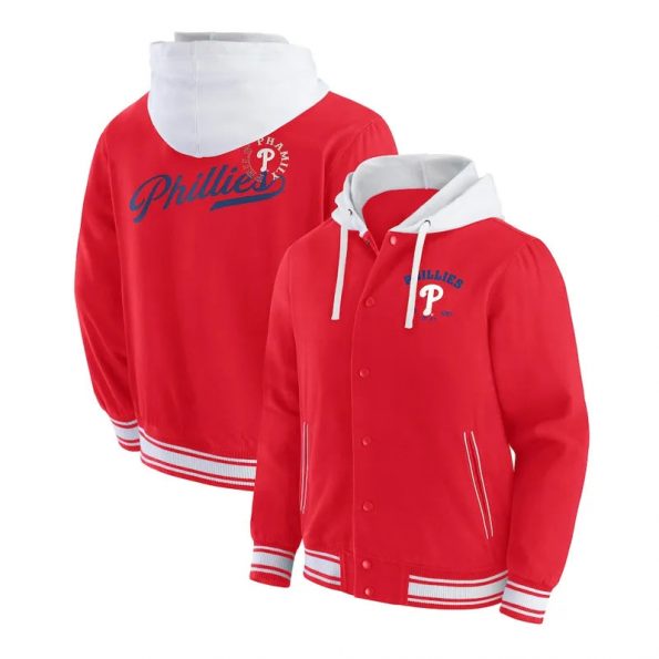 Philadelphia Phillies red cotton hooded jacket in USA