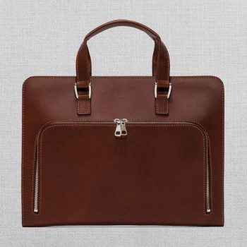 Slim and sophisticated leather briefcase in UK market
