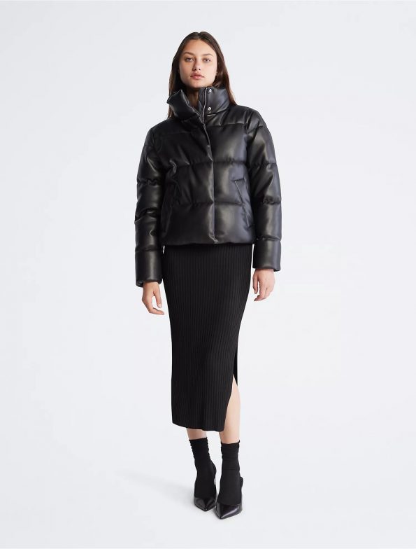 Premium black puffer jacket  in USA