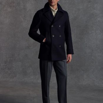 The Manchester peacoat with double-breasted front in USA