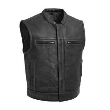 Shop Premium Style Perforated Men's Leather Vest 