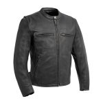 Shop Premium Turbine Men's Motorcycle Perforated Leather Jacket 