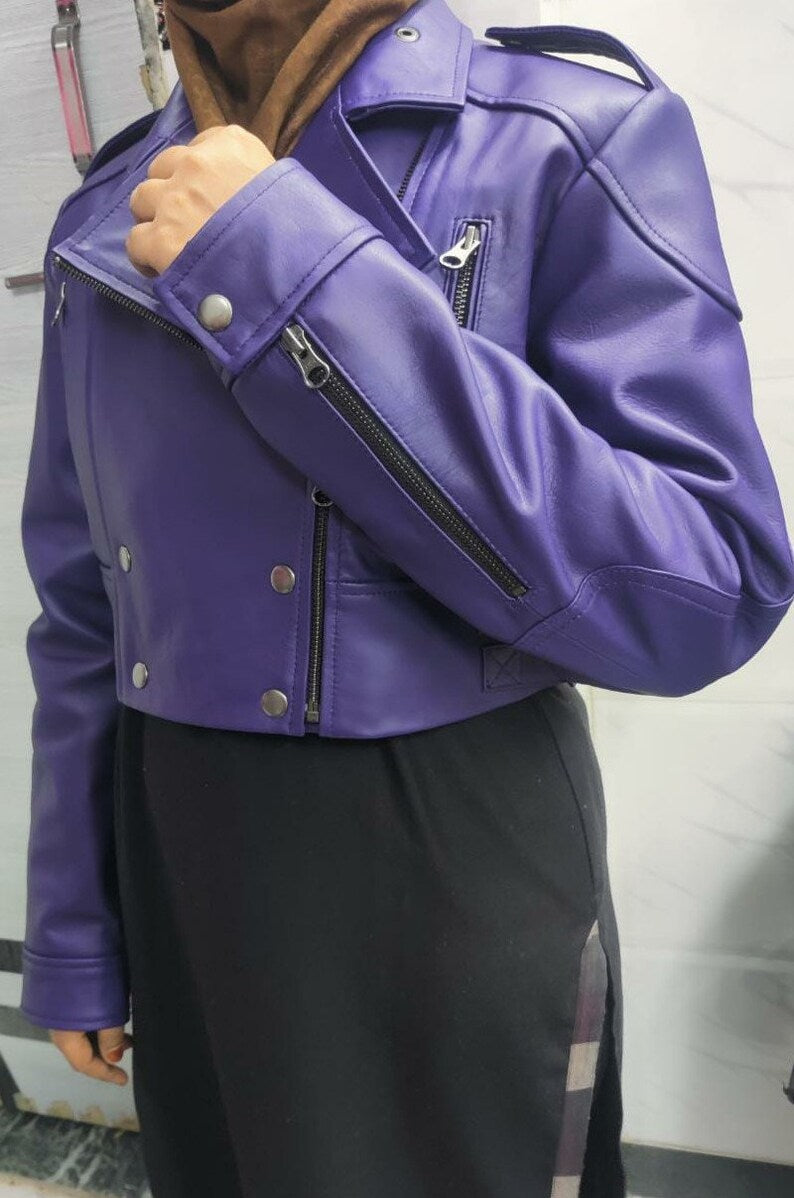 il_794xN.4381653883_6jdu Women’s Purple Cropped Leather Motorcycle Jacket for Trendy Looks in USA