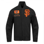 San Francisco Giants Area Code Black Cotton Jacket front view in USA