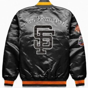 Exclusive Giants jacket with logos on back and sleeves