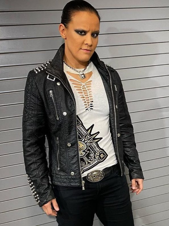 WWE Shayna Andrea Baszler studded leather jacket