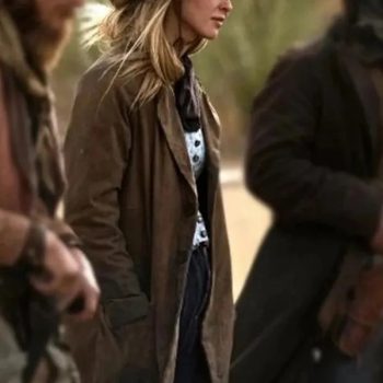 Fashionable 1883 Elsa Dutton Brown Trench Coat for Women