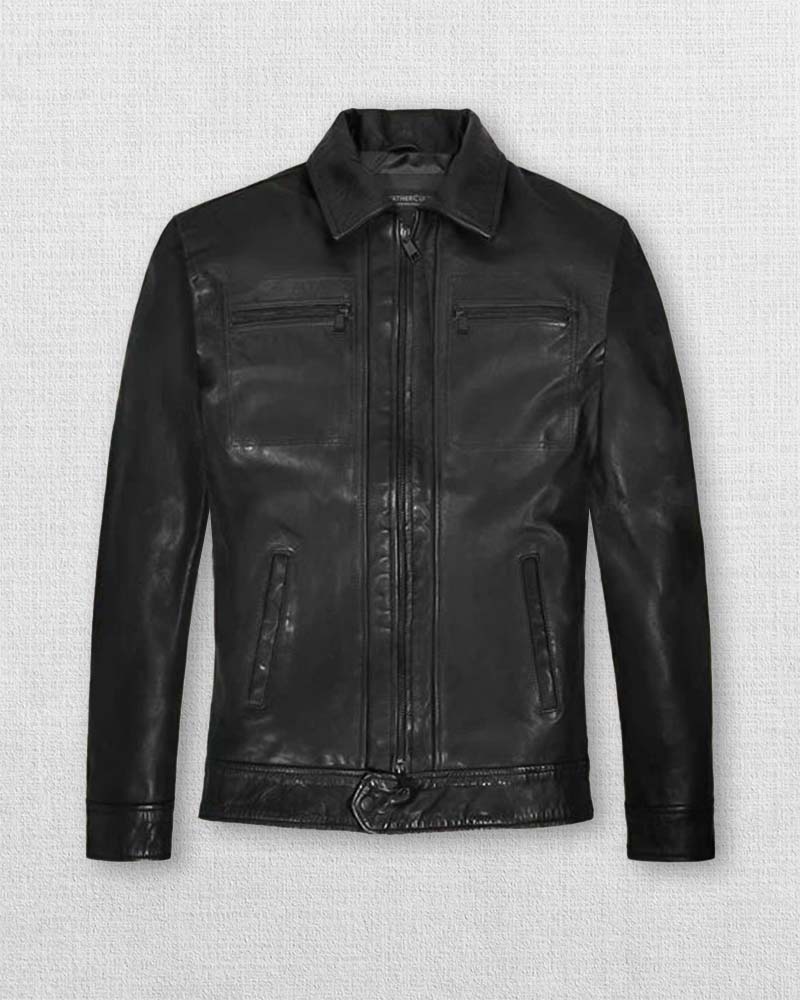 01_e46f0b2a-1731-4fee-a7f6-016548b9982a Men's black leather jacket by Steve Burton