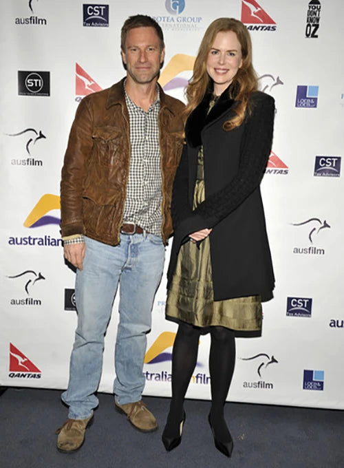 aaroneckhartleatherjacket_4 Aaron Eckhart-inspired stylish men's leather jacket