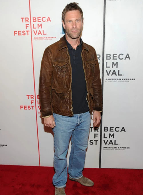 aaroneckhartleatherjacket_3 Premium leather jacket reflecting Aaron Eckhart's iconic looks