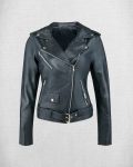 Women's Stylish Black Leather Biker Jacket