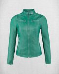 Women's Green Leather Jacket