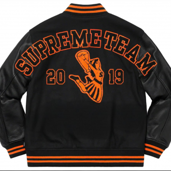 Supreme Team Black Varsity Jacket - 2019 Release