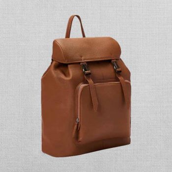 Large leather backpack for everyday use in UK