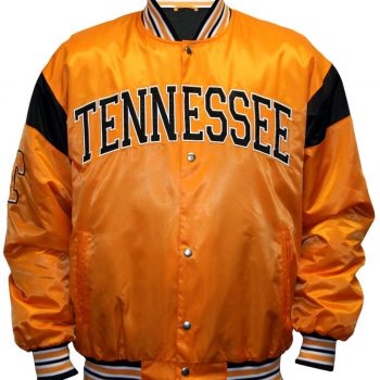 NCAA Tennessee Volunteers satin jacket from Big League, showcasing bold team colors and premium design