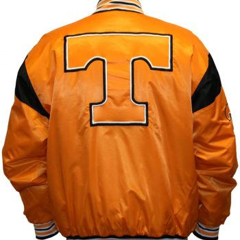 Tennessee Volunteers Big League satin jacket, featuring NCAA team branding and classic USA craftsmanship