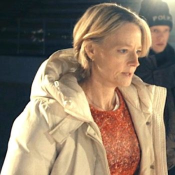 Chic White Jacket Worn by Jodie Foster in True Detective Season 4
