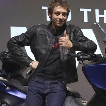Shop VALENTINO ROSSI LEATHER JACKET