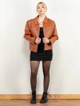 Vintage-women-leather-jacket-brown-80s-streetwear-clothing