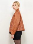 Vintage-women-leather-jacket-brown-80s-streetwear-clothing