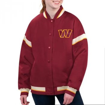 Shop Washington Commanders Tournament Burgundy Varsity Jacket