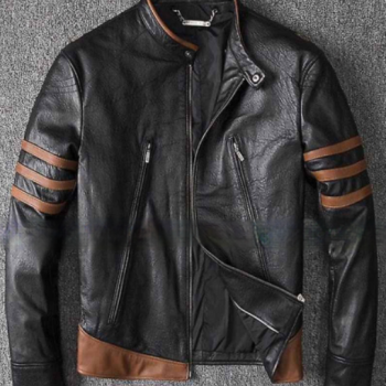 Wolverine themed leather jacket