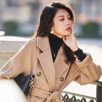 Shop Women Autumn Winter Elegant Casual Warm Wool Coat