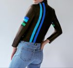 Shop Women Black Solid Casual Tailored Motorcycle Biker Leather Jacket 
