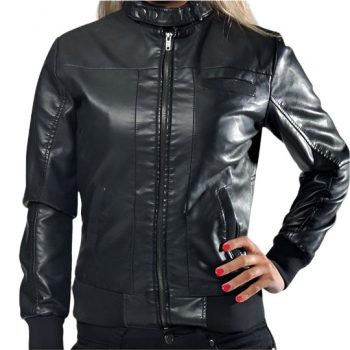 Stylish Bomber Black Jacket for Women in USA