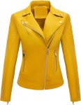 Real cow leather jacket for women