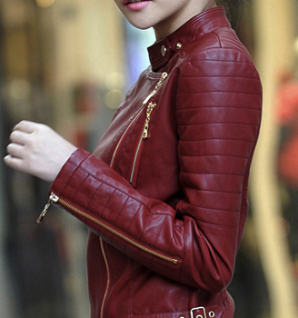 Cow leather jacket for women in USA