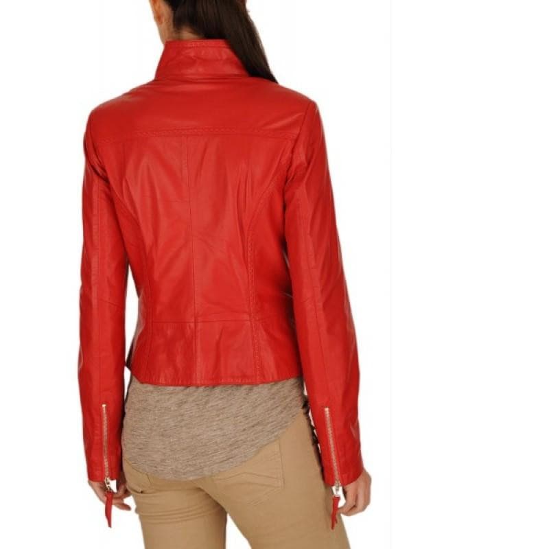 29 Stylish Motorcycle Ladies Leather Jacket for women in USA