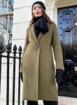 Shop Women Wool Long Coat Green & Camel Color Style 1 1_3_243b6084-975f-4410-96dd-3b8b86d2313f