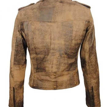 Chic women's cafe racer leather jacket with a flattering fit in USA