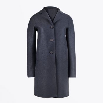 Women's casual style wool boxy coat for relaxed elegance in USA