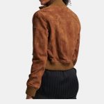 womens-classic-cropped-brown-bomber-jacket