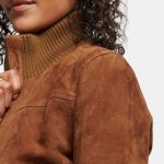 womens-classic-cropped-brown-bomber-jacket