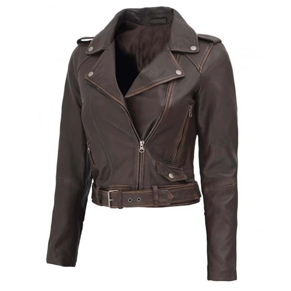 01_80fbf48a-13b9-468e-a133-e99dfa3ffaee Distressed cropped leather biker jacket for women in France style