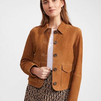 USA Women's Suede Leather Jacket