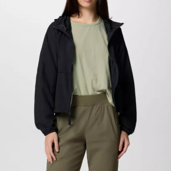 Lightweight cropped hooded jacket for windy weather in USA