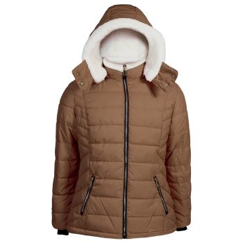 Insulated wholesale puffer jackets for women with quilted design in USA