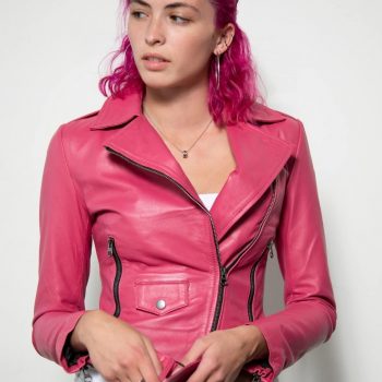 Chic Short Body Leather Jacket for Women
