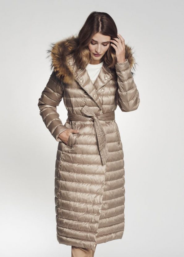 Women's Faux Fur Down Coat for Winter, Available in Various Colors in USA