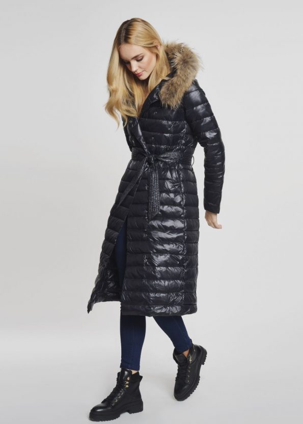 Cozy Women's Down Coat with Faux Fur Detailing in Multiple Colors in United State Market