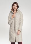 Shop Womens Light beige Packable Hooded Coat